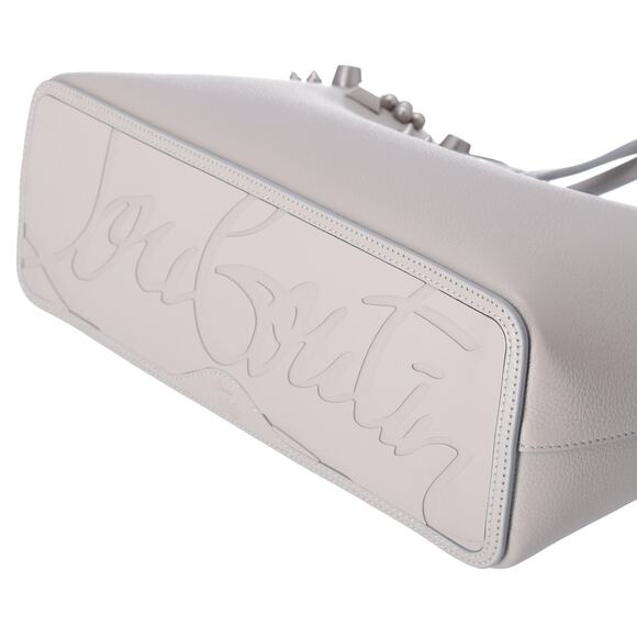 Christian Louboutin Cabata Small Tote Bag Light Gray Leather Rubber - Picture 7 of 8